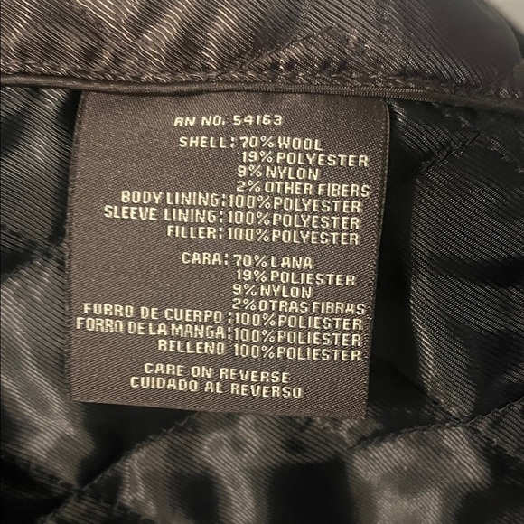 Dockers Men's Classic Black Wool Blend Jacket - Size XL - Picture 3 of 8